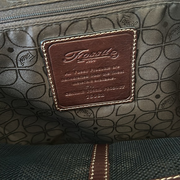 Brown fossil laptop bag - Picture 4 of 7